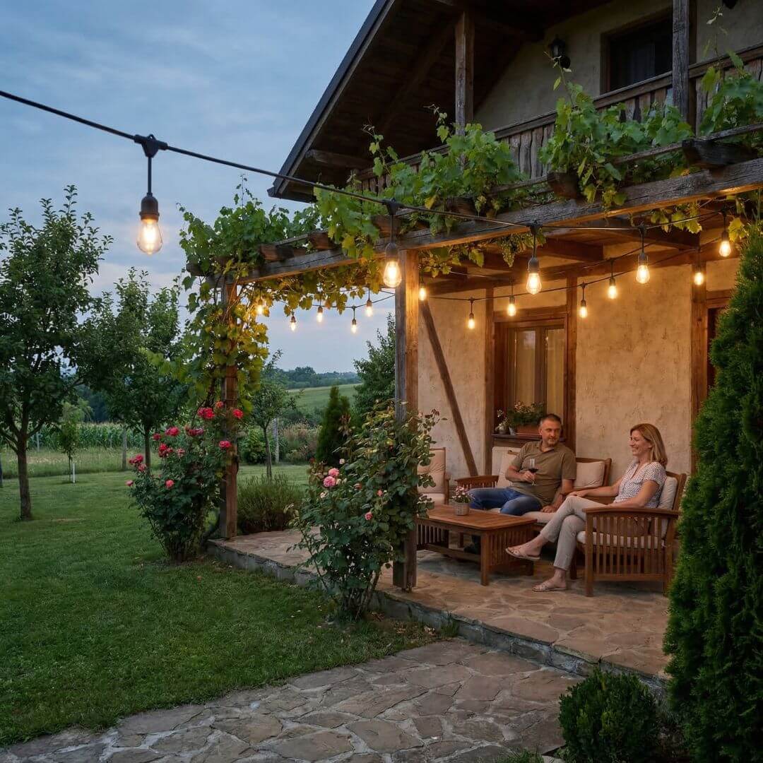 Viseća rasveta Vodootprni kabl i sijalice